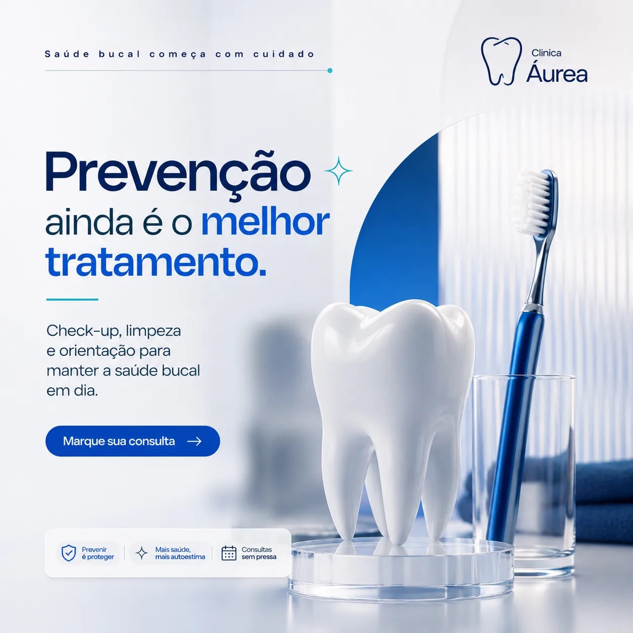 Post odontológico sobre prevenção como melhor tratamento
